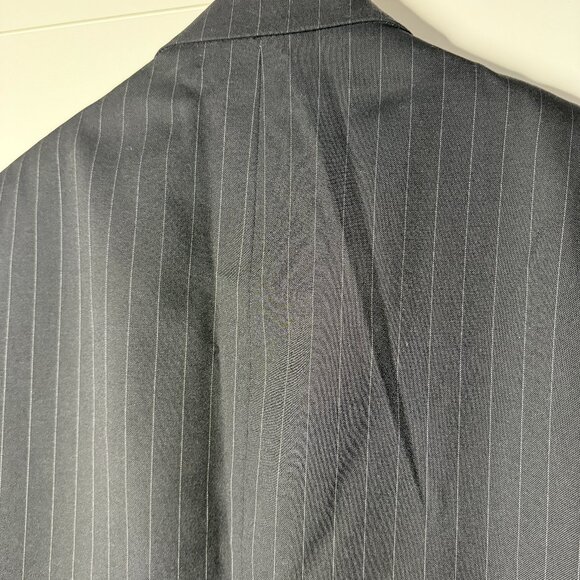 Lauren Ralph Lauren Black Pin Stripe 100% Wool Blazer Sports Coat Size 46R - Picture 4 of 9